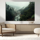Misty Forest Wall Art | Ready to Hang and Framed | Tranquil