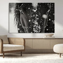 Winter Horse Snow Wall Art Canvas Print