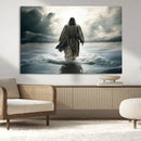 Jesus Walking on Water Wall Art | Canvas Print | Ready to