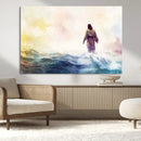 Watercolor Jesus Walking on Water Canvas Print, Christian by MyGreatCanvas | Canvas Wall Art Prints | Photo Prints & Wall Decor