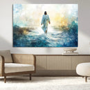 Watercolor Jesus Walking on Water Canvas Print, Christian by MyGreatCanvas | Canvas Wall Art Prints | Photo Prints & Wall Decor
