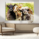 Curious Cows Farmhouse Wall Art | Ready to Hang and Framed