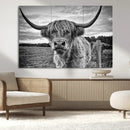 Scottish Highland Cow Canvas Wall Art Farmhouse Decor, by MyGreatCanvas | Canvas Wall Art Prints | Photo Prints & Wall Decor