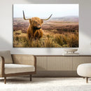 Scottish Highland Cow Wall Art Canvas Print | Ready to Hang by MyGreatCanvas | Canvas Wall Art Prints | Photo Prints & Wall Decor