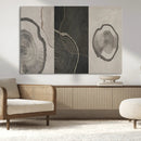 Minimalist Tree Rings Wall Art | Modern Abstract Canvas