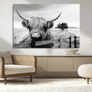 Scottish Highland Cow Wall Art | Rustic Farmhouse Décor |