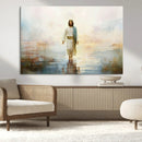 Framed Jesus Walking on Water Wall Art - 3-Panel Christian by MyGreatCanvas | Canvas Wall Art Prints | Photo Prints & Wall Decor