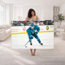 San Jose Sharks Ice Hockey Player Wall Art Canvas Print