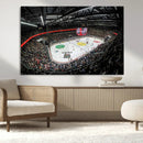 Vaudoise Lausanne Ice Hockey Arena Stadium Wall Art Canvas,