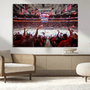 Carolina Hurricanes Ice Hockey Stadium Wall Art, Carolina