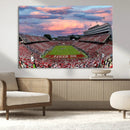 Carter-Finley Stadium Art Sunset Game Triple Canvas Wall Art