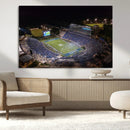 Duke University Blue Devils Football Print Canvas - Durham