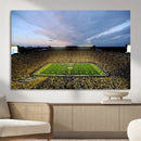 Michigan Stadium Wall Art Canvas Print, Vibrant Game Day by MyGreatCanvas | Canvas Wall Art Prints | Photo Prints & Wall Decor