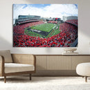 Cincinnati Bearcats Football Team Print - Nippert Stadium Wall Art Canvas Print