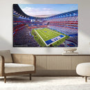 Buffalo Bills Football Team Print Canvas - Buffalo Highmark by MyGreatCanvas | Canvas Wall Art Prints | Photo Prints & Wall Decor