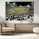 Michigan State Spartans Football Canvas Print - East Lansing