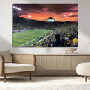Eugene Autzen Stadium Canvas Wall Art Print – Sunset Over