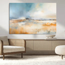 Abstract Landscape Wall Art Canvas Print - Warm Tones of