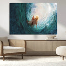 Powerful Jesus Canvas Print - Hand of Salvation,