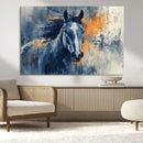 Abstract Blue Horse Wall Art Print Canvas | Horse Wall Art by MyGreatCanvas | Canvas Wall Art Prints | Photo Prints & Wall Decor
