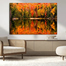 Forest Reflection Art | Autumn Forest Reflection Wall Art | by MyGreatCanvas | Canvas Wall Art Prints | Photo Prints & Wall Decor