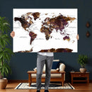 World Map Canvas Print – Detailed Map of the World Wall Art by MyGreatCanvas | Canvas Wall Art Prints | Photo Prints & Wall Decor