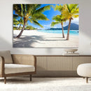 Blue Beach and Sea Wall Art Canvas Print by MyGreatCanvas | Canvas Wall Art Prints | Photo Prints & Wall Decor