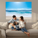 Wall Art Canvas Print Shiny Blue Sea and Beach by MyGreatCanvas | Canvas Wall Art Prints | Photo Prints & Wall Decor
