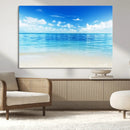 Beach Scene Canvas Wall Art Print – Tranquil Ocean Horizon by MyGreatCanvas | Canvas Wall Art Prints | Photo Prints & Wall Decor