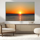 Golden Horizon Sunset Over Ocean Wall Art Canvas Print – by MyGreatCanvas | Canvas Wall Art Prints | Photo Prints & Wall Decor