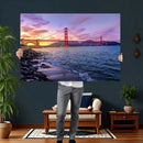 Golden Gate Bridge Wall Art Canvas Print – Framed San by MyGreatCanvas | Canvas Wall Art Prints | Photo Prints & Wall Decor