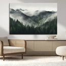 Misty Forest Canvas Print Wall Art Premium Canvas Print a