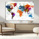 World Map Canvas Print – Framed Travel Map Wall Art for by MyGreatCanvas | Canvas Wall Art Prints | Photo Prints & Wall Decor