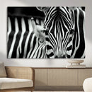 Zebra Wall Art – Zebra Close Up Wall Art – Framed Black by MyGreatCanvas | Canvas Wall Art Prints | Photo Prints & Wall Decor