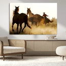 Horses and Cowboys Wall Art Canvas Print by MyGreatCanvas | Canvas Wall Art Prints | Photo Prints & Wall Decor