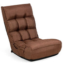 4-Position Adjustable Floor Chair Folding Lazy Sofa by LJGDeals