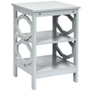 3-tier Nightstand Sofa Side End Accent Table-Black by LJGDeals
