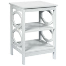 3-tier Nightstand Sofa Side End Accent Table-Black by DirectDeals