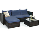 5 Pieces Patio Rattan by LJGDeals