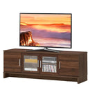 Media Entertainment TV Stand for TVs up to 70 Inches with Adjustable Shelf-Walnut by LJGDeals