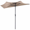 9Ft Patio Bistro Half Round Umbrella by LJGDeals