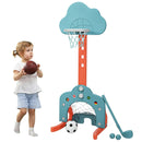 3-in-1 Kids Basketball Hoop Set with Balls by LJGDeals