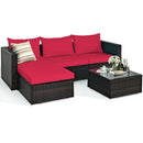 5 Pieces Patio Rattan by LJGDeals