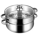 9.5 QT 2 Tier Stainless Steel Steamer Cookware Boiler by LJGDeals