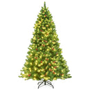 6.5 Feet Pre-lit Hinged Christmas Tree with LED Lights by LJGDeals