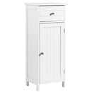 Wooden Bathroom Floor Storage Cabinet with Drawer and Shelf by LJGDeals