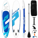 10 Feet Inflatable Stand Up Paddle Board 6 Inches Thick with Backpack Leash Aluminum Paddle by LJGDeals