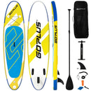 10 Feet Inflatable Stand Up Paddle Board 6 Inches Thick with Backpack Leash Aluminum Paddle by LJGDeals