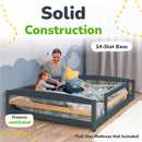 Full-Size Montessori Floor Bed with Strong Slatted Frame by Ocodile.com