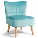Armless Accent Chair Tufted Velvet Leisure Chair by LJGDeals